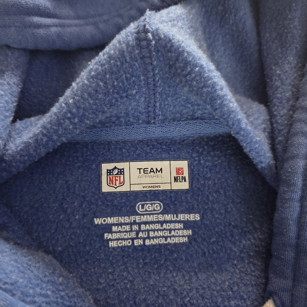 NFL Los Angeles LA Rams Women's Cropped Hoodie Sweater Size L - Picture 6 of 8